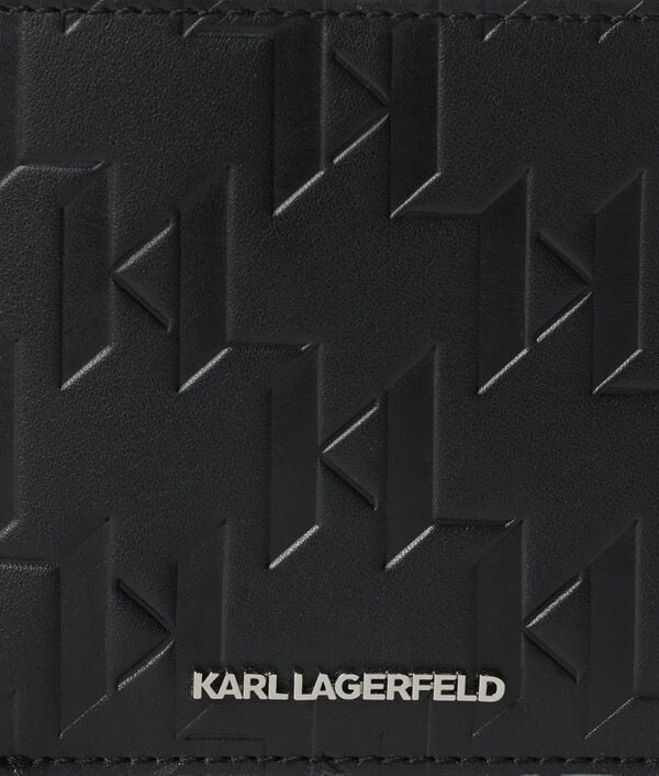Karl Lagerfeld PORTEFEUILLE EN CUIR K/LOOM À DEUX VOLETS