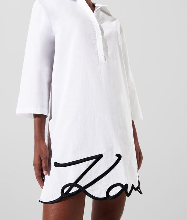 Karl Lagerfeld ROBE CHEMISE DE PLAGE KARL SIGNATURE