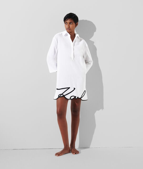 karl lagerfeld ROBE CHEMISE DE PLAGE KARL SIGNATURE