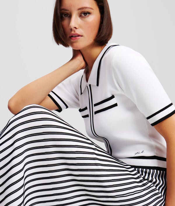 Karl Lagerfeld ROBE EN TRICOT PLISSÉE KARL ESSENTIAL