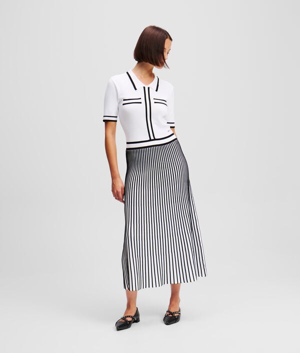 Karl Lagerfeld ROBE EN TRICOT PLISSÉE KARL ESSENTIAL