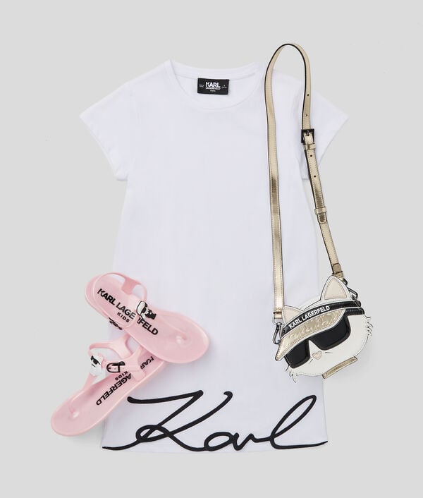 Karl Lagerfeld ROBE T-SHIRT KARL SIGNATURE POUR FILLES