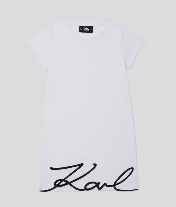 karl lagerfeld ROBE T-SHIRT KARL SIGNATURE POUR FILLES