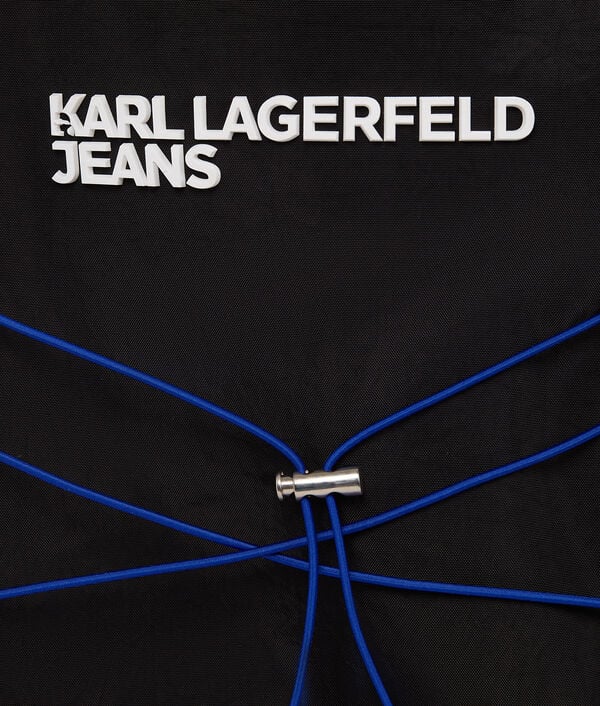 Karl Lagerfeld SAC À DOS FONCTIONNEL À RABAT ROULÉ AVEC CORDONS