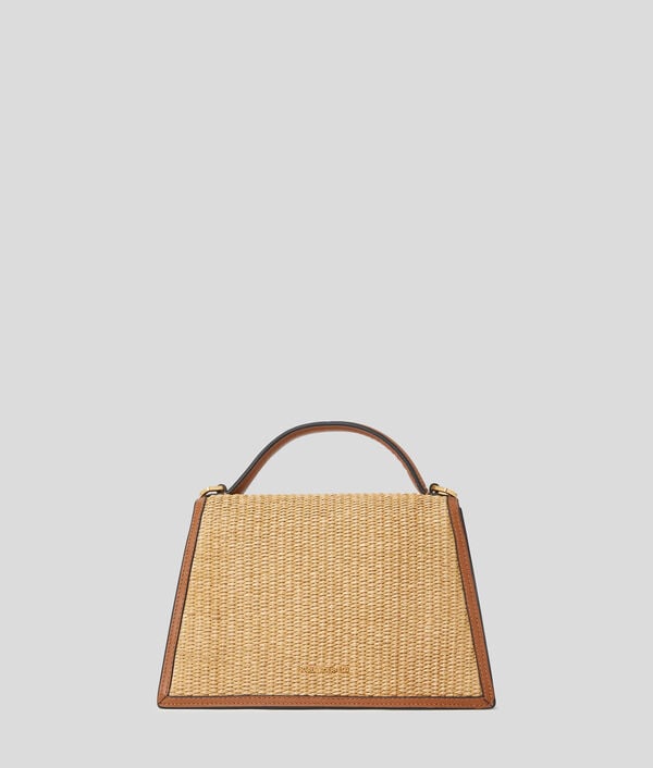 Karl Lagerfeld SAC BANDOULIÈRE EN RAPHIA K/SIGNATURE TAILLE MOYENNE