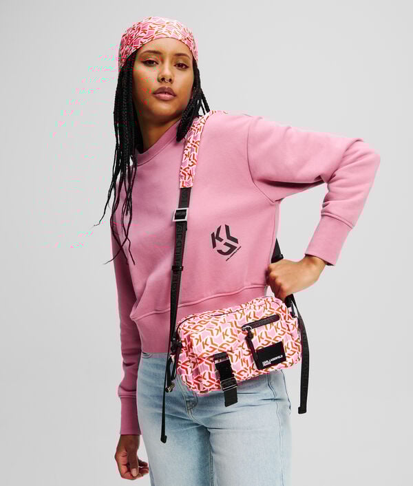 Karl Lagerfeld SAC BANDOULIÈRE FONCTIONNEL EN NYLON MONOGRAM