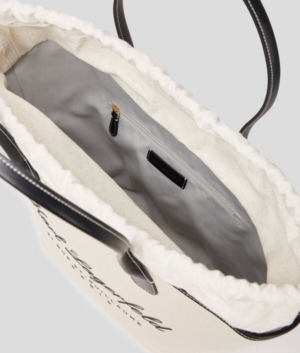 Karl Lagerfeld SAC CABAS EN TOILE HOTEL KARL DE TAILLE MOYENNE