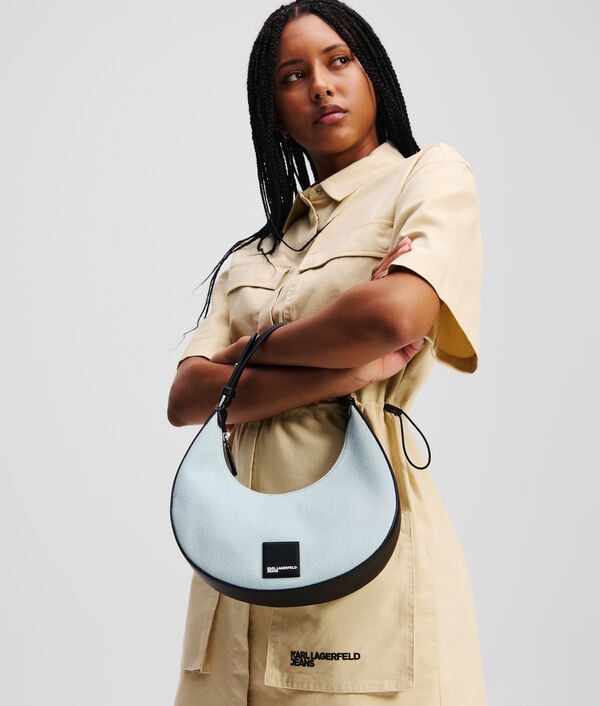 Karl Lagerfeld SAC PORTÉ ÉPAULE DEMI-LUNE AVEC LOGO CARRÉ