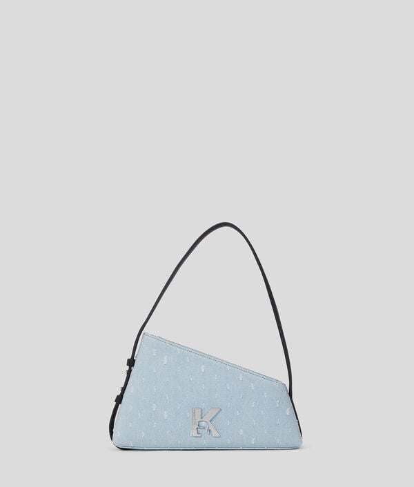 karl lagerfeld SAC PORTÉ ÉPAULE EN DENIM BOUCLÉ GÉO