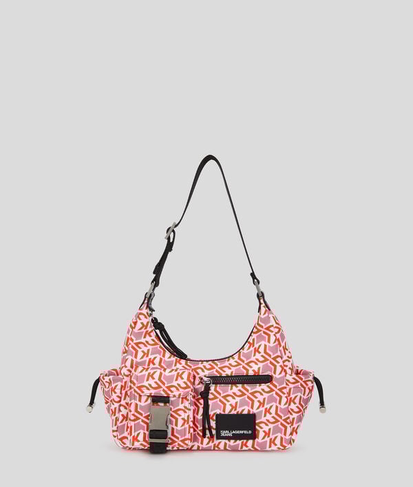 karl lagerfeld SAC PORTÉ ÉPAULE EN NYLON FONCTIONNEL MONOGRAM