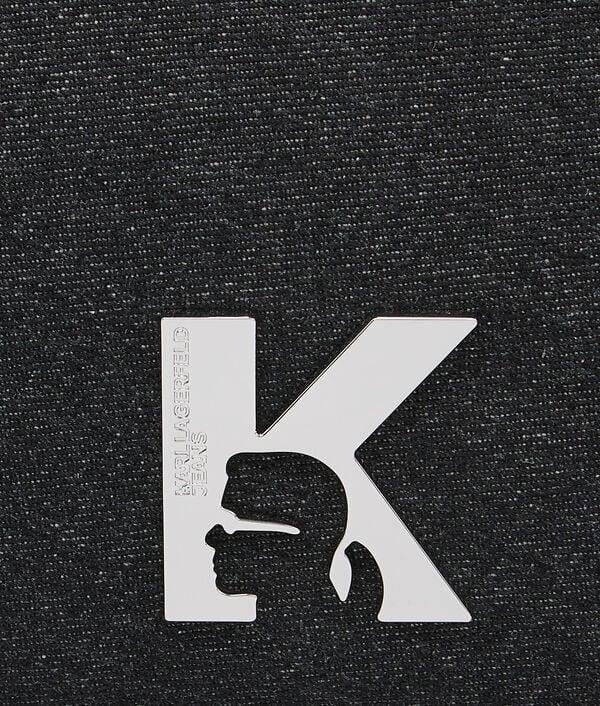 Karl Lagerfeld SAC PORTÉ ÉPAULE GÉOMÉTRIQUE EN DENIM