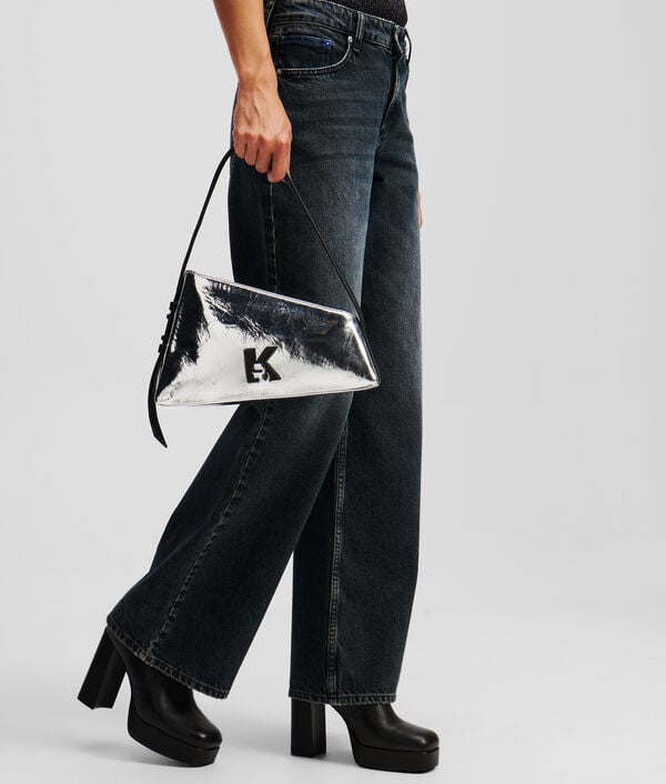 Karl Lagerfeld SAC PORTÉ ÉPAULE GÉOMÉTRIQUE MÉTALLISÉ