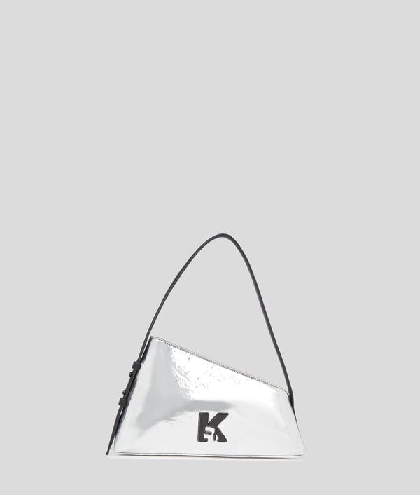 karl lagerfeld SAC PORTÉ ÉPAULE GÉOMÉTRIQUE MÉTALLISÉ