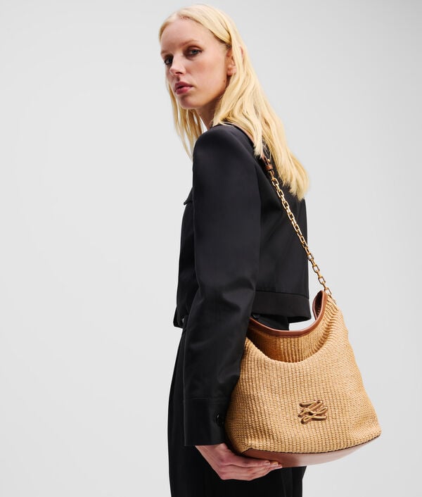 Karl Lagerfeld SAC SEAU EN RAPHIA K/AUTOGRAPH TAILLE MOYENNE