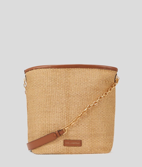 Karl Lagerfeld SAC SEAU EN RAPHIA K/AUTOGRAPH TAILLE MOYENNE