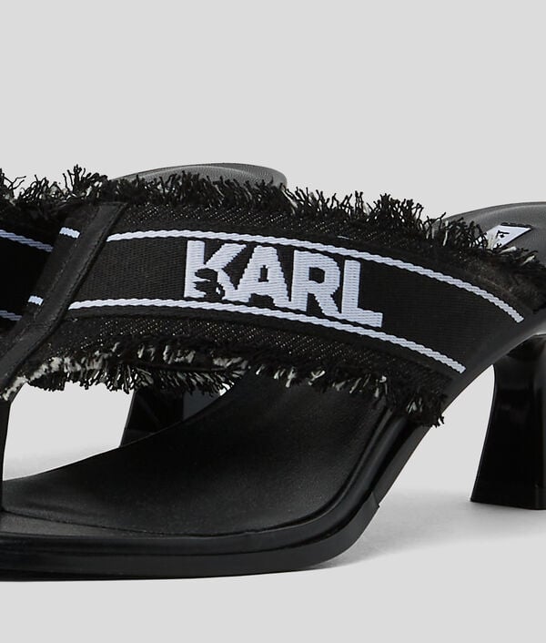 Karl Lagerfeld SANDALES À TALONS EN DENIM PANACHE II