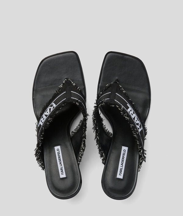 Karl Lagerfeld SANDALES À TALONS EN DENIM PANACHE II