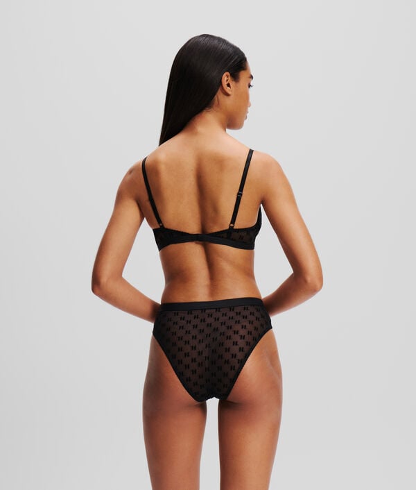 Karl Lagerfeld SOUTIEN-GORGE TRIANGLE EN MESH KL MONOGRAM