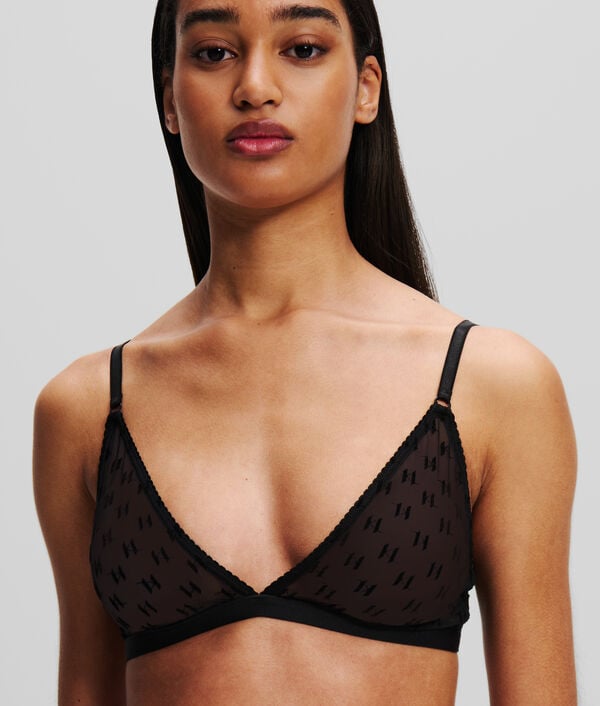Karl Lagerfeld SOUTIEN-GORGE TRIANGLE EN MESH KL MONOGRAM