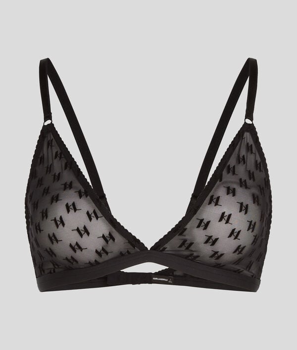 Karl Lagerfeld SOUTIEN-GORGE TRIANGLE EN MESH KL MONOGRAM