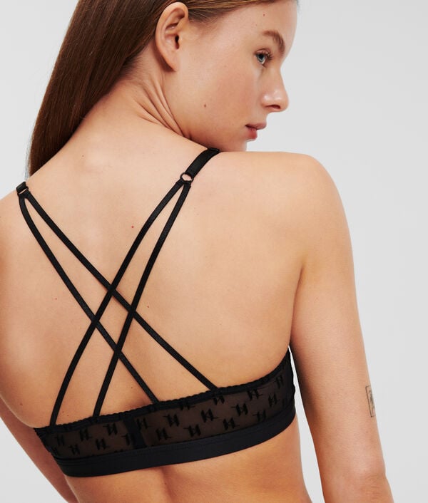Karl Lagerfeld SOUTIEN-GORGE TRIANGLE EN MESH KL MONOGRAM