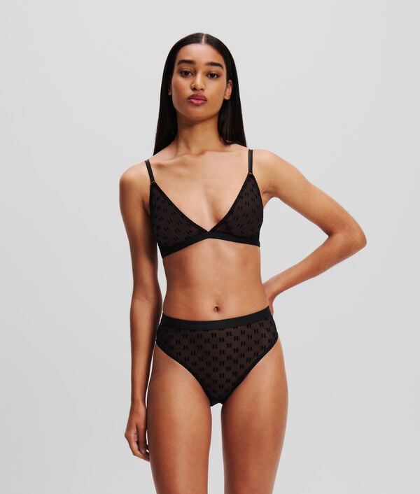 karl lagerfeld SOUTIEN-GORGE TRIANGLE EN MESH KL MONOGRAM