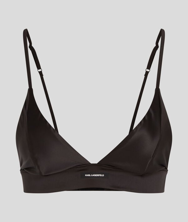 Karl Lagerfeld SOUTIEN-GORGE TRIANGLE EN SATIN AVEC LOGO KARL