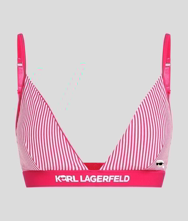 Karl Lagerfeld SOUTIEN-GORGE TRIANGLE REMBOURRÉ À RAYURES IKON