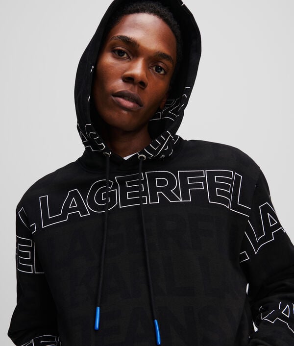 Karl Lagerfeld SWEAT À CAPUCHE AVEC LOGO KLJ FAÇON ALL-OVER