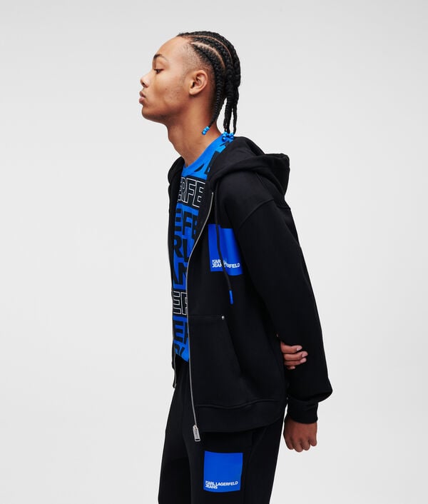 Karl Lagerfeld SWEAT À CAPUCHE ZIPPÉ AVEC LOGO KJL ENCADRÉ