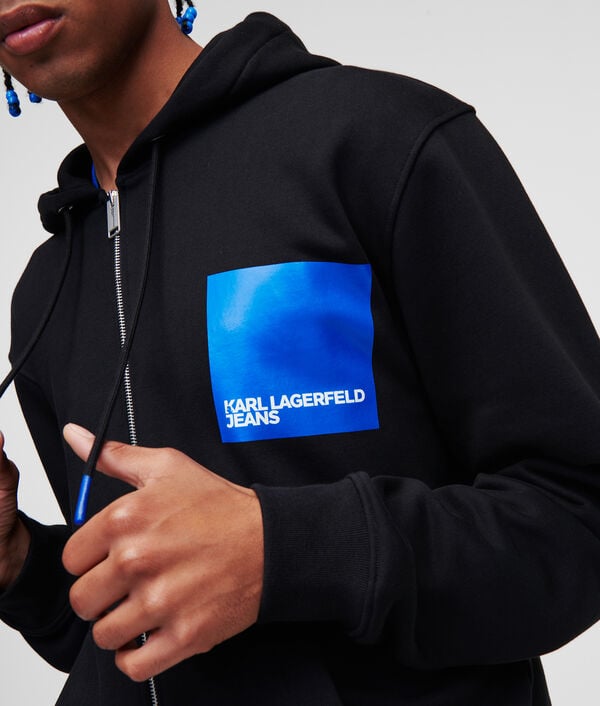 Karl Lagerfeld SWEAT À CAPUCHE ZIPPÉ AVEC LOGO KJL ENCADRÉ