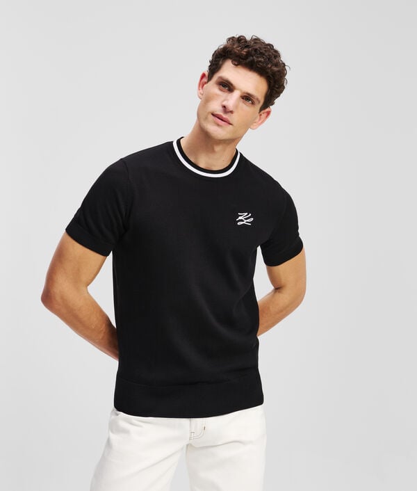 karl lagerfeld SWEAT-SHIRT À MANCHES COURTES K/AUTOGRAPH