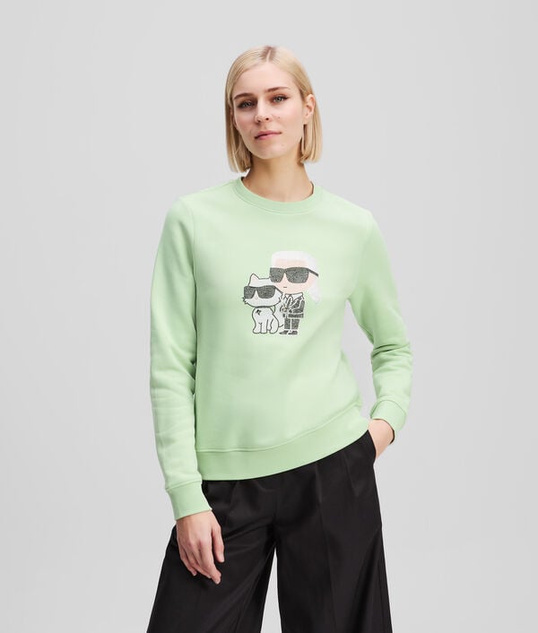 karl lagerfeld SWEAT-SHIRT À STRASS IKON KARL & CHOUPETTE