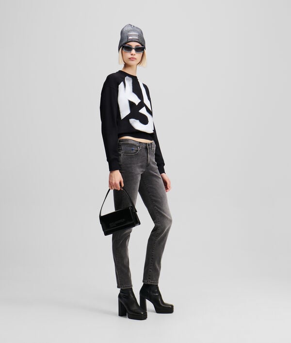 Karl Lagerfeld SWEAT-SHIRT EFFET DÉLAVÉ KLJ MONOGRAM