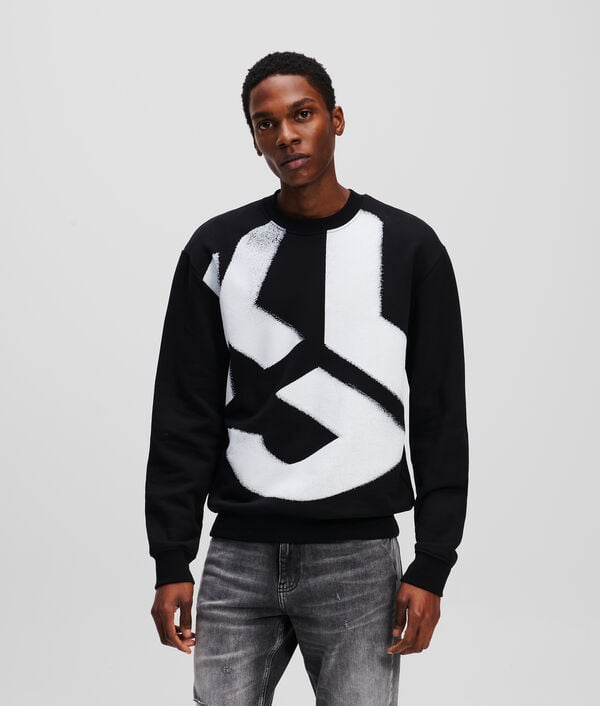 karl lagerfeld SWEAT-SHIRT EFFET DÉLAVÉ KLJ MONOGRAM