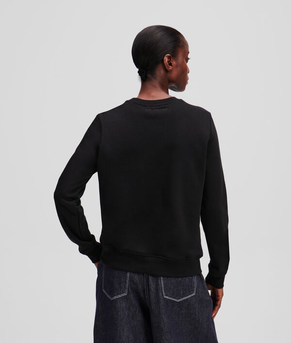 Karl Lagerfeld SWEAT-SHIRT EN BOUCLÉ KARL SIGNATURE