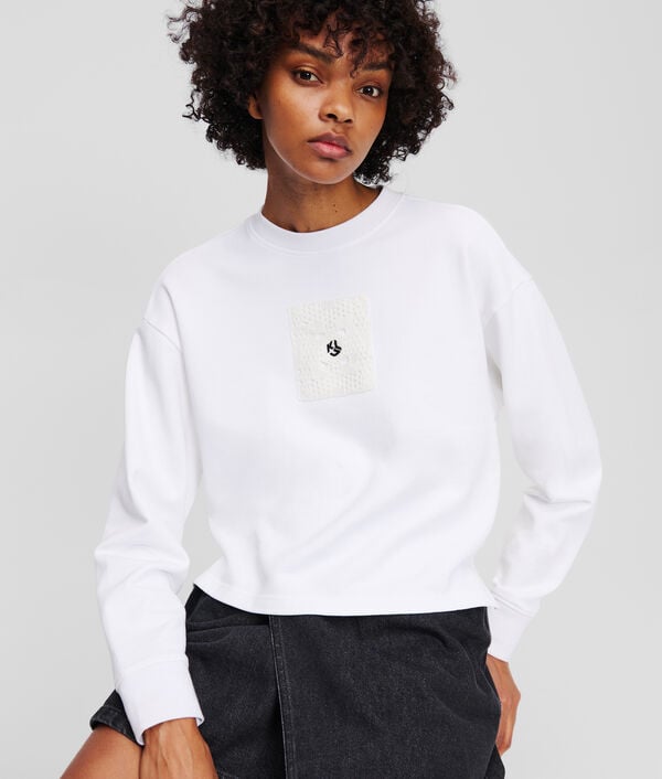 Karl Lagerfeld SWEAT-SHIRT EN CROCHET AVEC LE MONOGRAMME KLJ