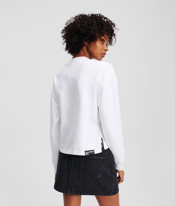 Karl Lagerfeld SWEAT-SHIRT EN CROCHET AVEC LE MONOGRAMME KLJ