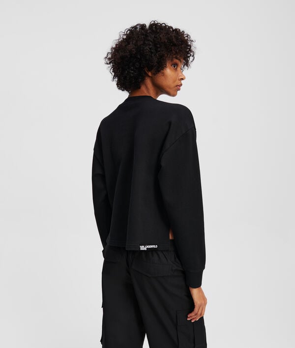 Karl Lagerfeld SWEAT-SHIRT EN CROCHET AVEC LE MONOGRAMME KLJ