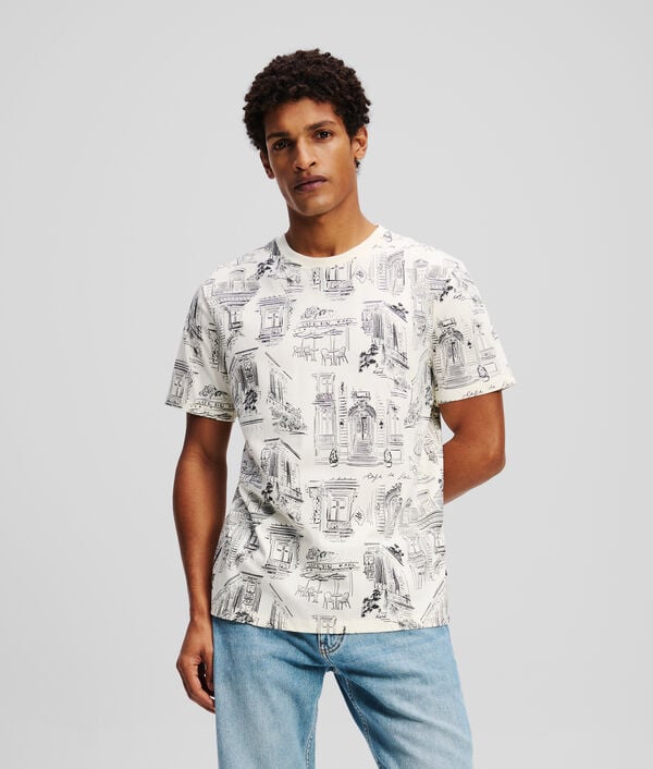 karl lagerfeld T-SHIRT À IMPRIMÉ INTÉGRAL KL X JORGE PARRA