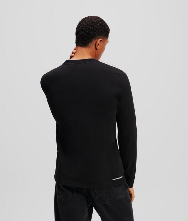 Karl Lagerfeld T-SHIRT À MANCHES LONGUES AVEC LOGO KARL