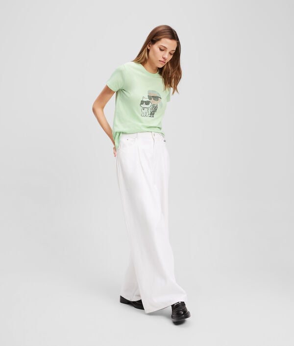 Karl Lagerfeld T-SHIRT À STRASS IKON KARL & CHOUPETTE