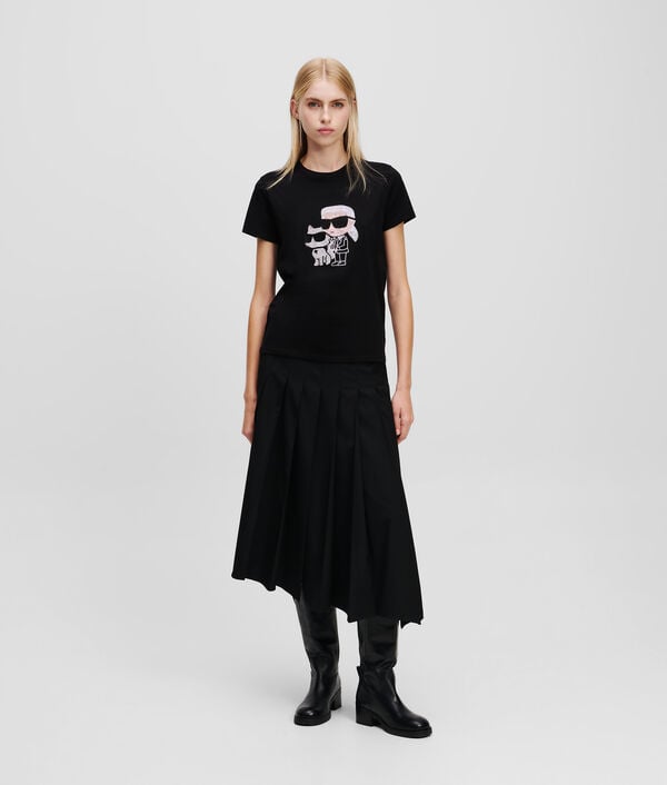 Karl Lagerfeld T-SHIRT À STRASS IKON KARL & CHOUPETTE