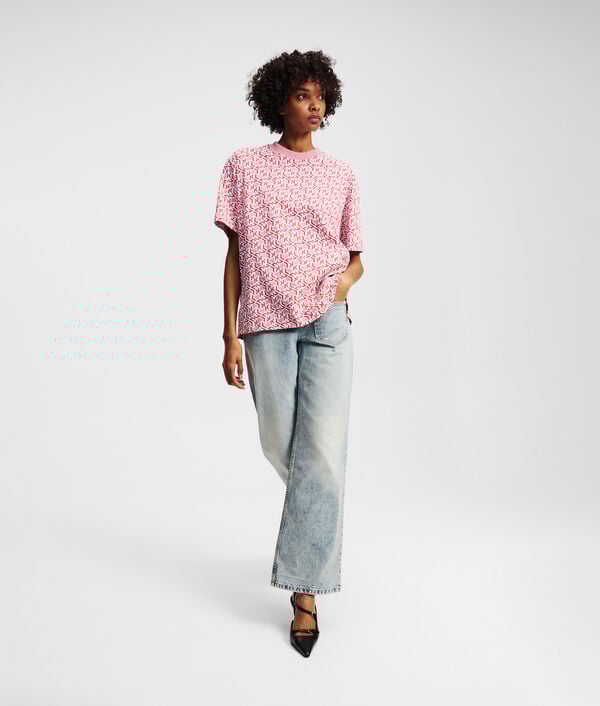 Karl Lagerfeld T-SHIRT AVEC LE MONOGRAMME KLJ SUR L'ENSEMBLE