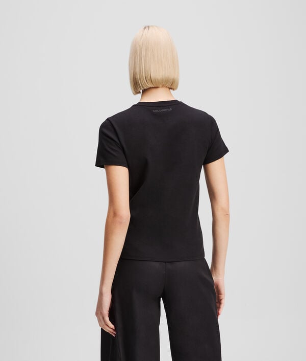 Karl Lagerfeld T-SHIRT AVEC MOTIF DE LUNETTES DE SOLEIL EN STRASS