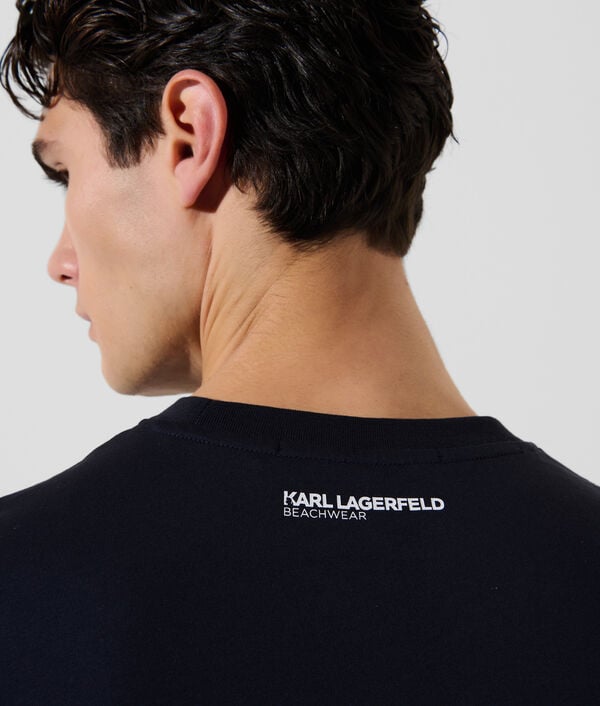 Karl Lagerfeld T-SHIRT DE PLAGE À LOGO KARL MÉTALLISÉ