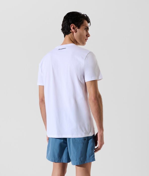 Karl Lagerfeld T-SHIRT DE PLAGE À LOGO KARL MÉTALLISÉ