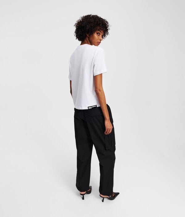 Karl Lagerfeld T-SHIRT EN CROCHET AVEC LE MONOGRAMME KLJ