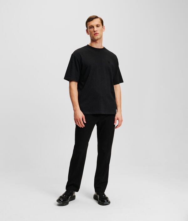Karl Lagerfeld T-SHIRT EN LAINE MÉLANGÉE KL MONOGRAM