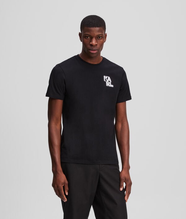 karl lagerfeld T-SHIRT ESPRIT UNIVERSITAIRE À LOGO KARL